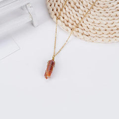 orange carnelian necklace