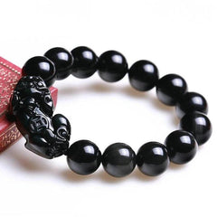 feng shui black obsidian bracelet