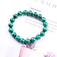 Malachite Bead Bracelet