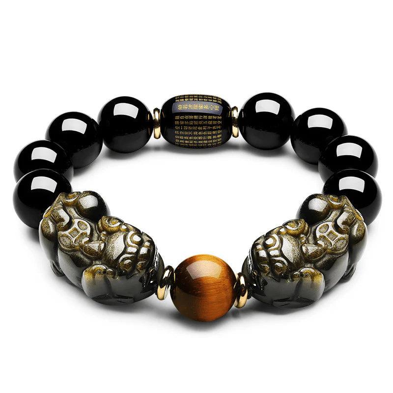 Gold Obsidian Pixiu Bracelet