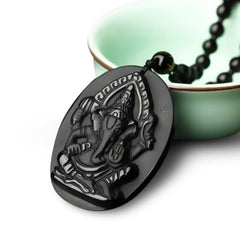 Lord Ganesha Wealth Talisman Necklace