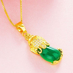 Gold Pixiu Protection Amulet