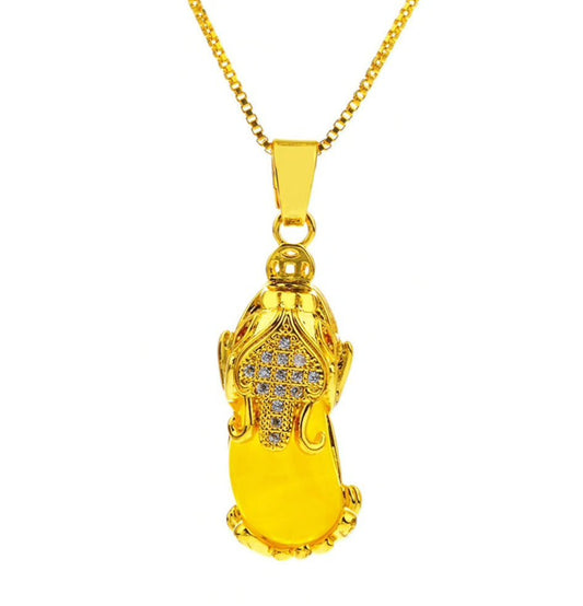 Gold Pixiu Wealth Necklace 946