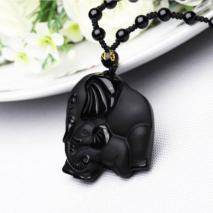 Mommy and Baby Elephant Necklace