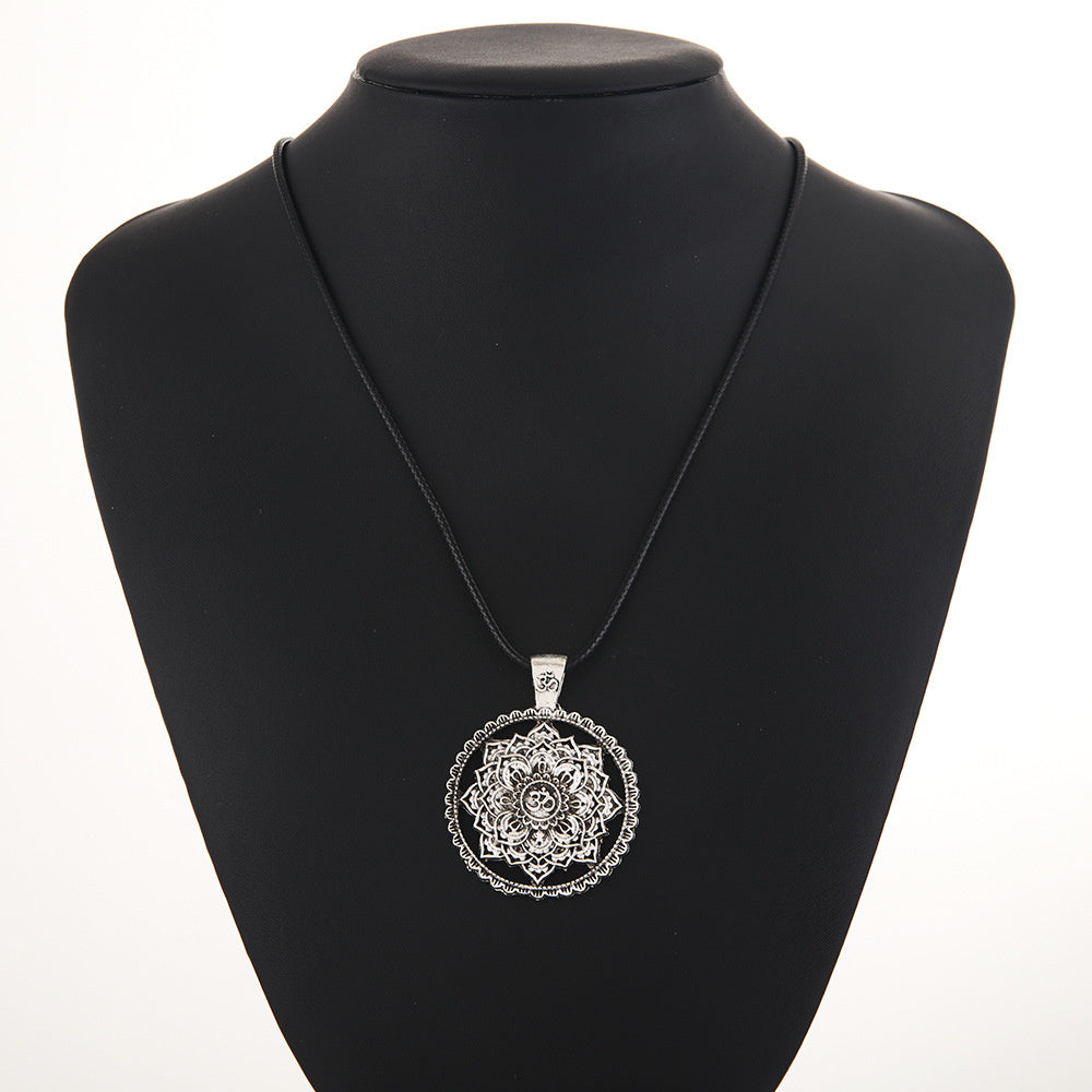 Lotus mandala necklace
