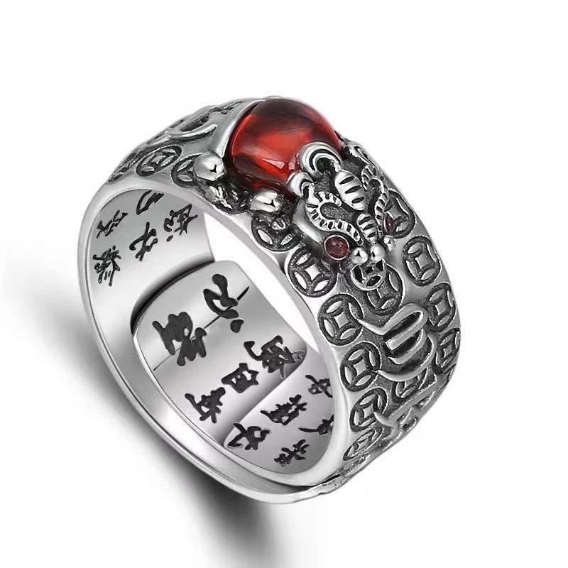Feng Shui Garnet Ring