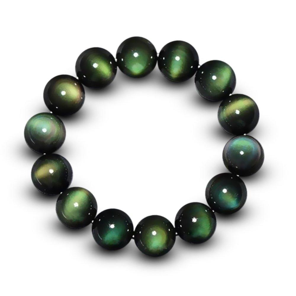 Green Eye Obsidian Bracelet