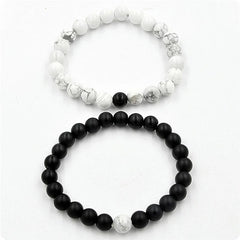 yin and yang bracelet howlite