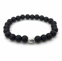 yin yang agate bracelet
